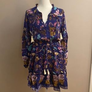Aly Daly Bohemian Floral Print Mini Dress